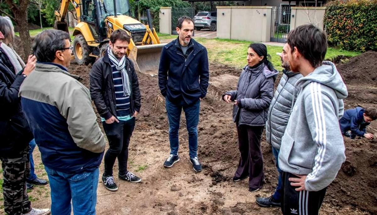 En Junín, Petrecca habilitó el acceso a la red cloacal a 19 familias de Villa del Parque