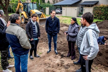 En Junín, Petrecca habilitó el acceso a la red cloacal a 19 familias de Villa del Parque