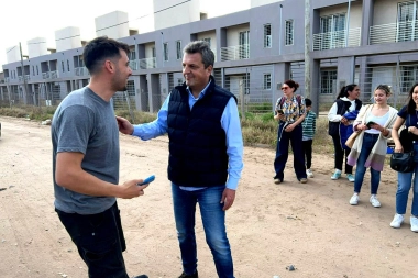 En la última semana de cara a la elección, Massa se metió de lleno en la campaña