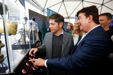 Espinoza recibió a Kicillof y a Magario para la inauguración de la Expo Hecho en MTZ