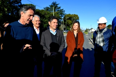 La Plata: con asfalto y plazas, Kicillof y Alak pusieron en marcha la nueva avenida 60