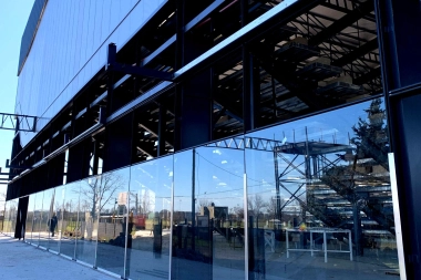 La obra del Microestadio del Municipio de Pergamino entró en una nueva etapa de construcción