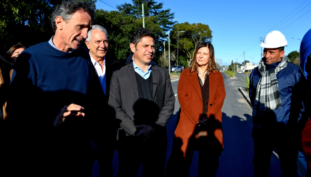 La Plata: con asfalto y plazas, Kicillof y Alak pusieron en marcha la nueva avenida 60