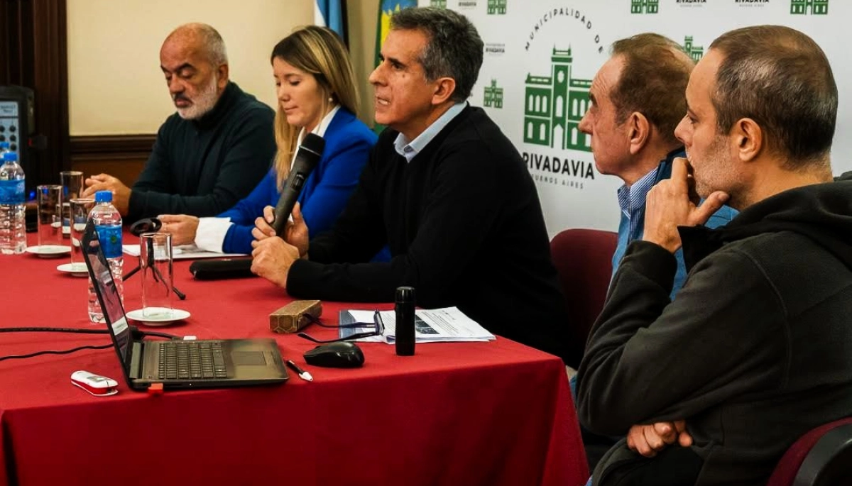 Rivadavia presentó la primera etapa del plan Director de Desagües Pluviales de América