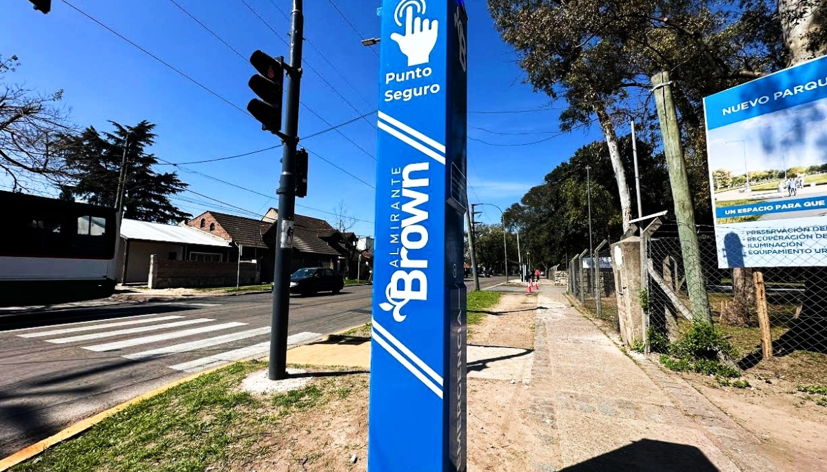 Almirante Brown llega a los 100 “Puntos Seguros” alrededor de las 12 localidades del distrito