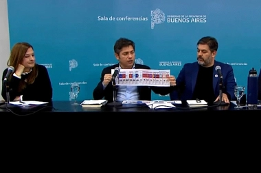 En Gobernación, Kicillof explicó la Boleta Única y calificó a los libertarios como “manga de mentirosos”