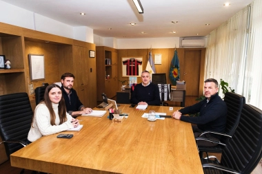 Sciaini se reunió con Larroque y anunció un paquete de proyectos para Roque Pérez