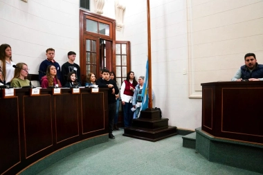 Juventud Protagonista: Egüen encabezó un encuentro con estudiantes en el Concejo Deliberante