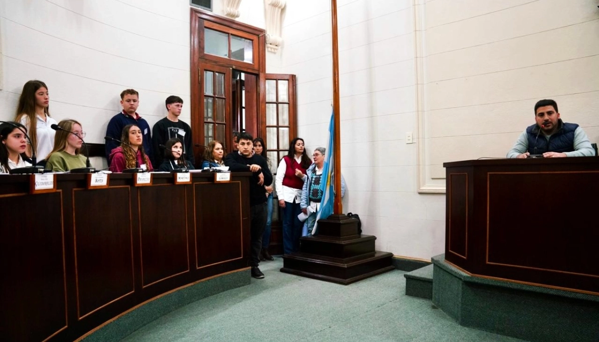 Juventud Protagonista: Egüen encabezó un encuentro con estudiantes en el Concejo Deliberante