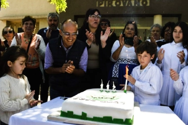 Pisano compartió con los vecinos de Bolívar el 112º aniversario de Pirovano
