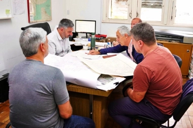 Egüen le reclamó a la Provincia que acompañe con obras hidráulicas claves para 25 de Mayo
