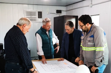 Fernando Gray recorrió las obras de la subestación transformadora de energía eléctrica en Esteban Echeverría