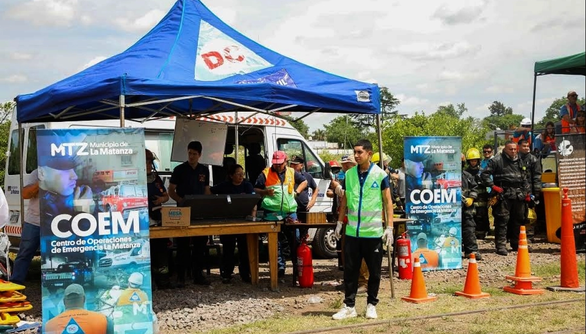 Con simulacros especializados, La Matanza optimiza la capacidad de respuesta ante emergencias