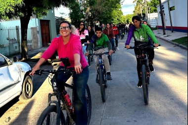 Para promover la sustentabilidad: Roque Pérez celebró la segunda edición de “Una bici más, un auto menos”