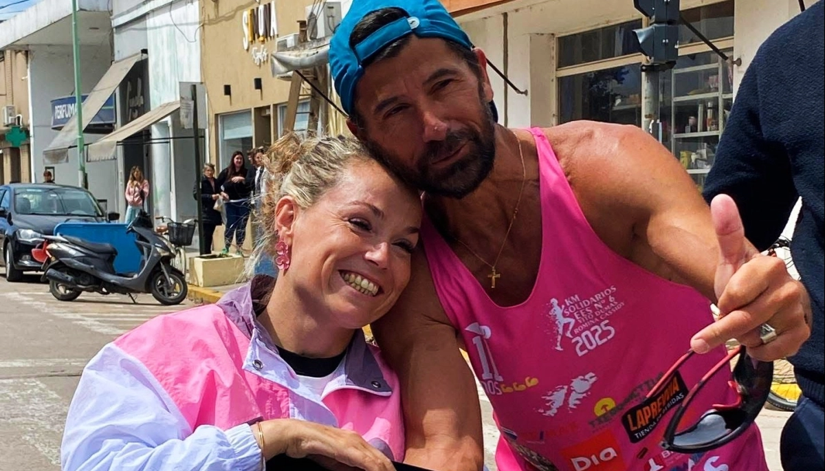 Silvio Magariño llegó a Roque Pérez y completó la etapa 10 de “Kilómetros Solidarios”