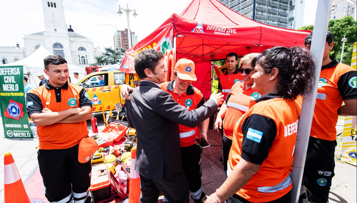 Kicillof y Alonso encabezaron el Encuentro del Sistema Provincial de Emergencias en La Plata