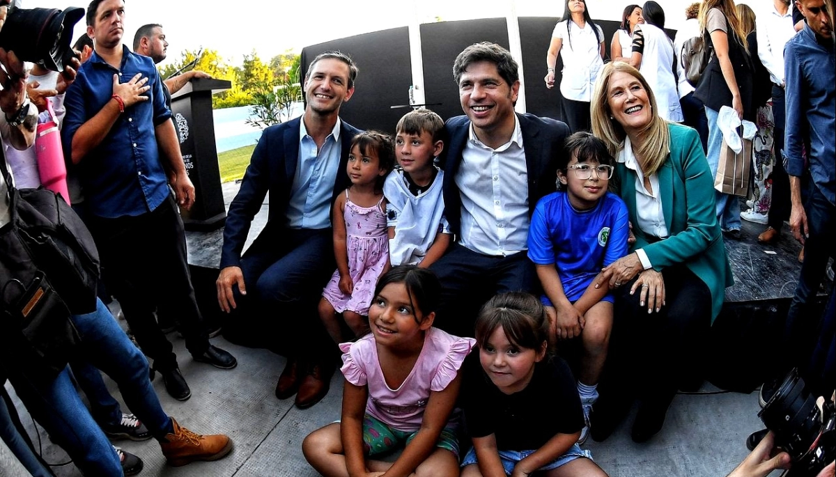Magario acompañó a Kicillof e inauguraron juntos una nueva escuela en San Vicente