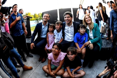 Magario acompañó a Kicillof e inauguraron juntos una nueva escuela en San Vicente