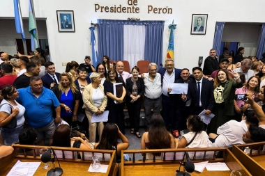 Cantero celebró la mayoría en el Concejo Deliberante de Presidente Perón