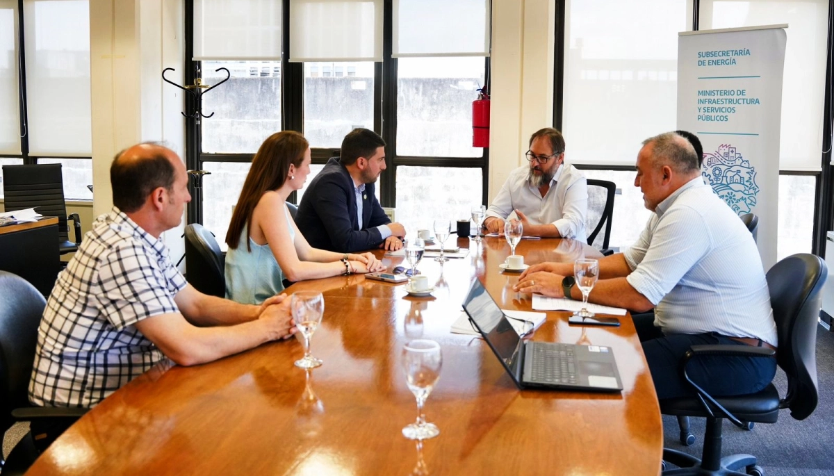 Egüen se reunió con un funcionario bonaerense para avanzar en la agenda energética en 25 de Mayo