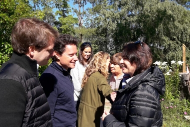 Junto a Campbell, Sánchez Zinny recorrió distintas escuelas del Delta de San Fernando