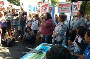 Con una clase pública, docentes reafirmaron postura contra cesantías y reforma del IPS
