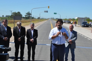 Inauguraron importante obra vial en Pergamino que beneficiará a la producción rural