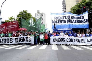 Movilización de docentes, estatales, médicos y judiciales: “Nunca vamos a firmar paritaria a la baja”