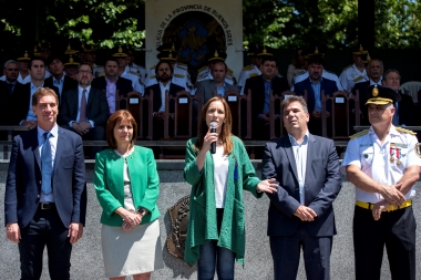 Tras la polémica por la “Doctrina Chocobar”, Vidal se mostró con Bullrich en Berazategui