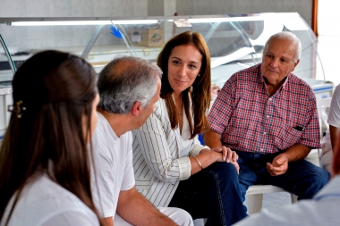 Vidal continúa con sus recorridas: visitó Laprida, General La Madrid y González Chaves