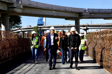 Modo campaña: Macri, Vidal y Larreta se mostraron juntos con énfasis en obra pública