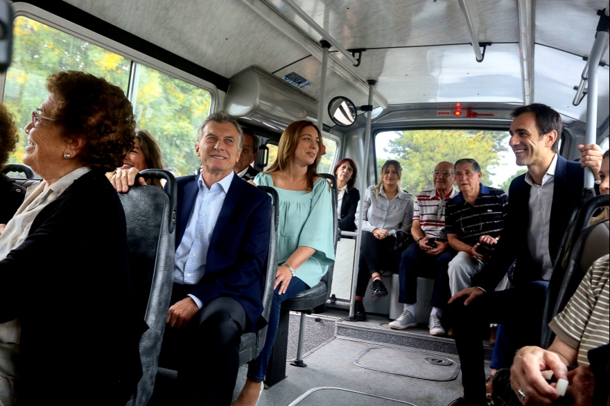 Otra vez juntos: Macri y Vidal visitaron Junín por relanzamiento del transporte público