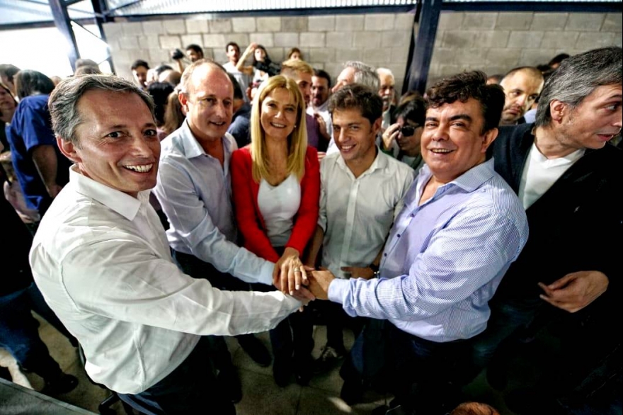 Postal de unidad: Magario, Insaurralde y Kicillof juntos con críticas a Vidal y Macri