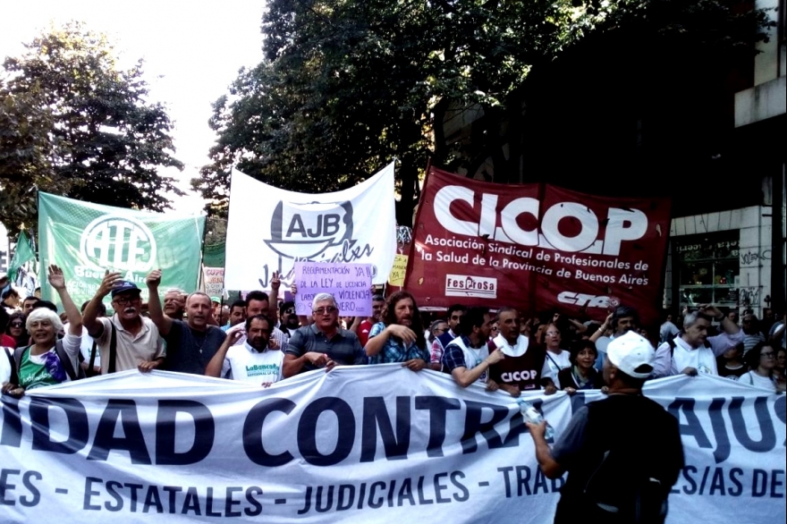 Con marcha en La Plata: estatales, judiciales y médicos vuelven al paro este martes 7 de mayo