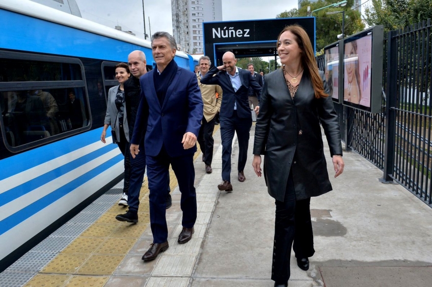 Macri, Vidal y Larreta más juntos que nunca: inauguraron la mega obra del Viaducto Mitre