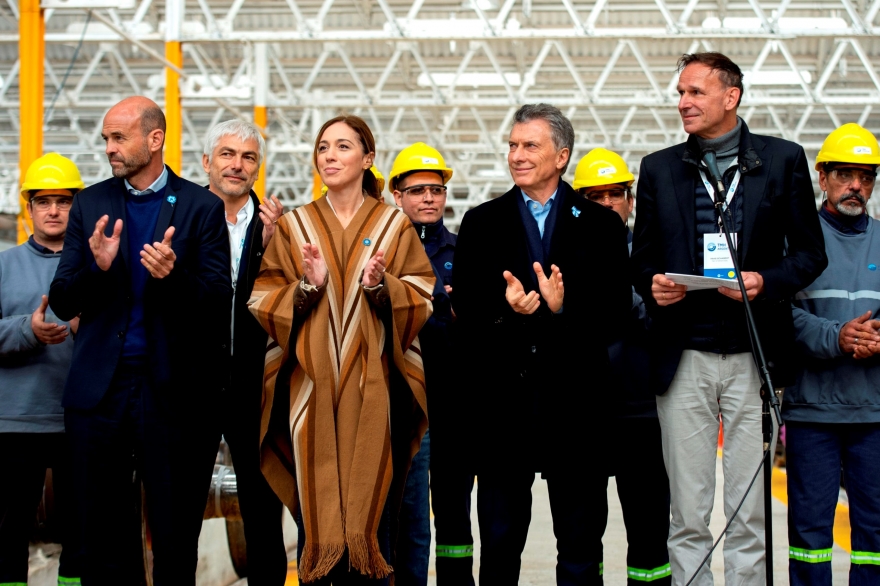 Mientras comenzaba el juicio a Cristina, Macri y Vidal juntos en la apertura de fábrica ferroviaria