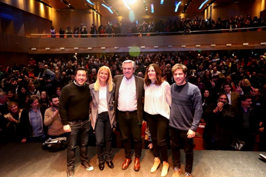 Alberto Fernández y Kicillof juntos en encuentro por la defensa de la educación pública