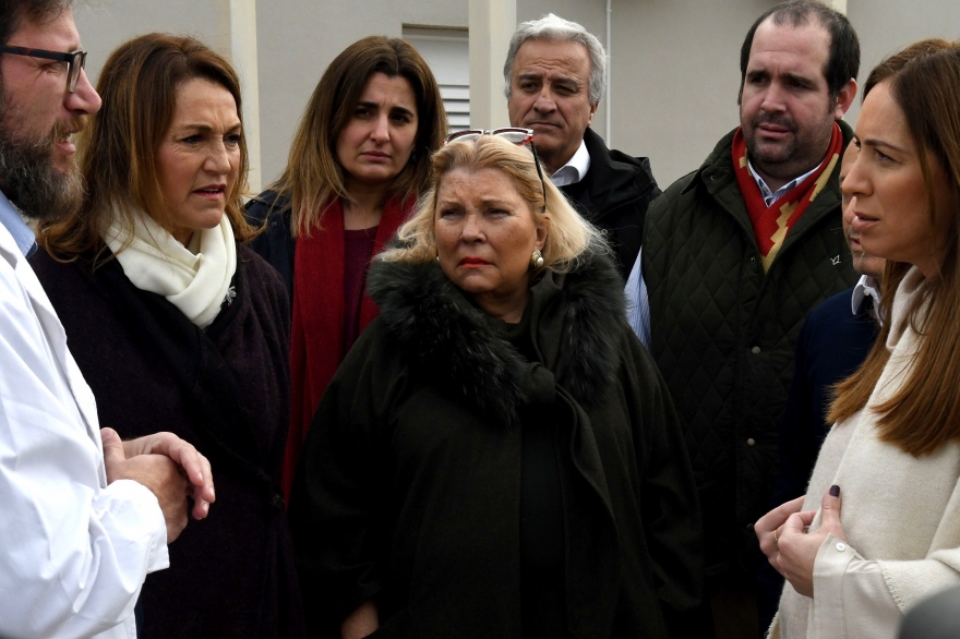 Carrió bajó a la Provincia y se sumó a la campaña: recorrió con Vidal las obras de un hospital en Pilar