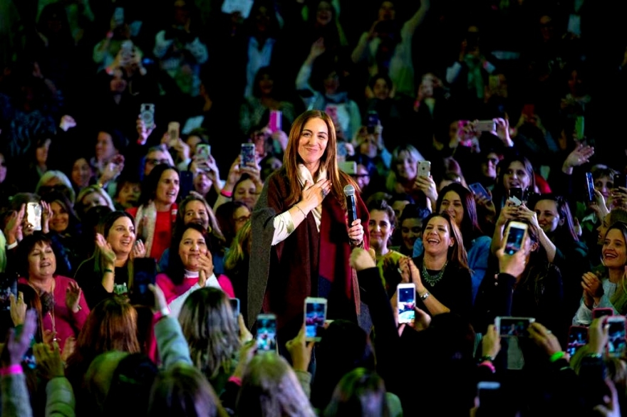 Vidal salió a responderle a Aníbal Fernández con un acto solo para mujeres en San Fernando