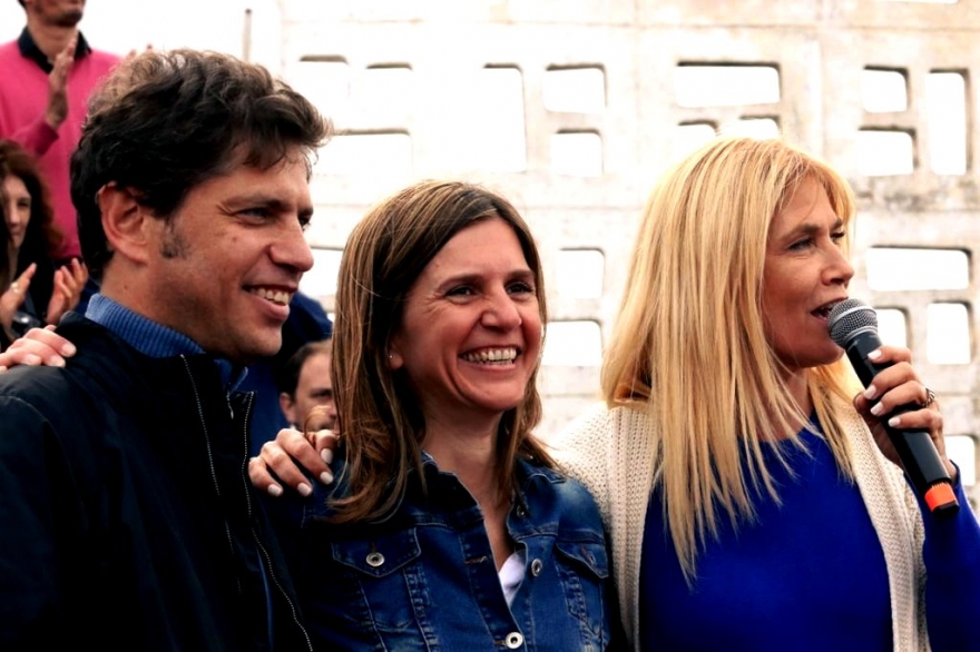 Kicillof y Magario fueron a respaldar la candidatura de Fernanda Raverta en Mar del Plata