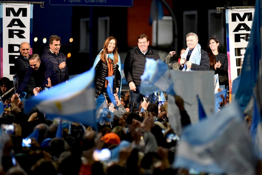 Vidal acompañó a Mauricio Macri en Mar del Plata: “No crean en falsas promesas ni espejismos"