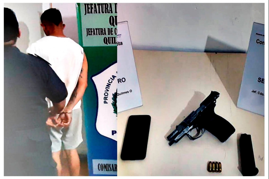 Disputa de terreno en Quilmes: Un hombre detenido por disparar en una pelea