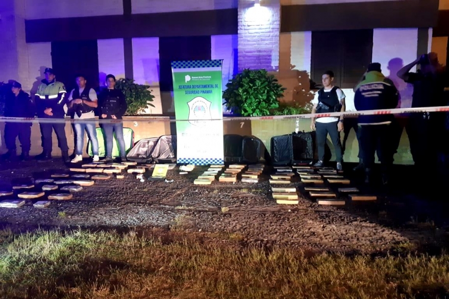 Golpe al narcotráfico en Pinamar: un detenido tras secuestro de más de 80 kilos de marihuana