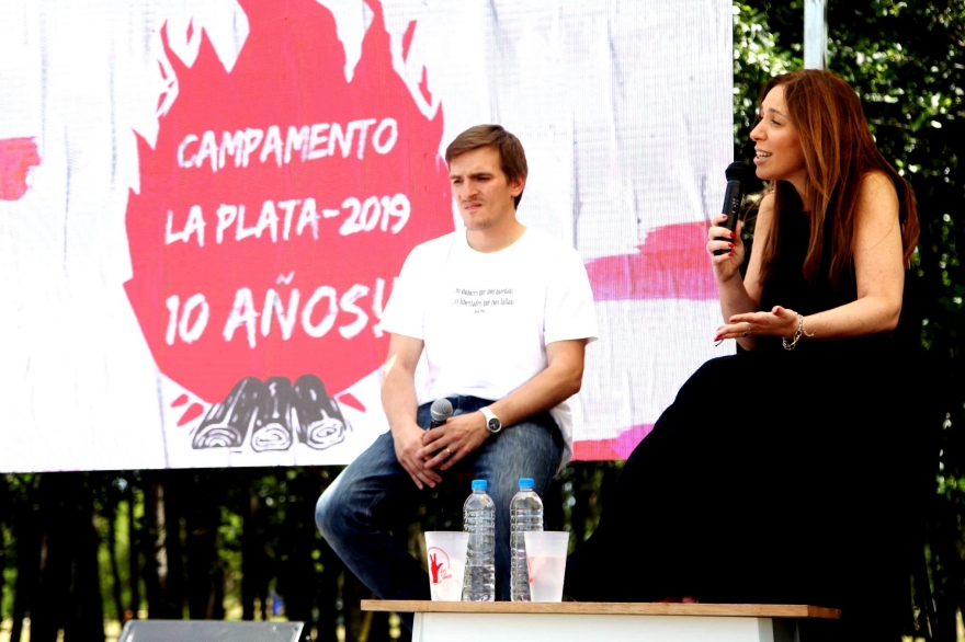 Vidal y otro gesto para contener a la UCR: participó del campamento de la Juventud Radical