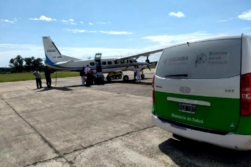 Provincia volvió a volar un avión de la flota aérea para operativo de donación de órganos