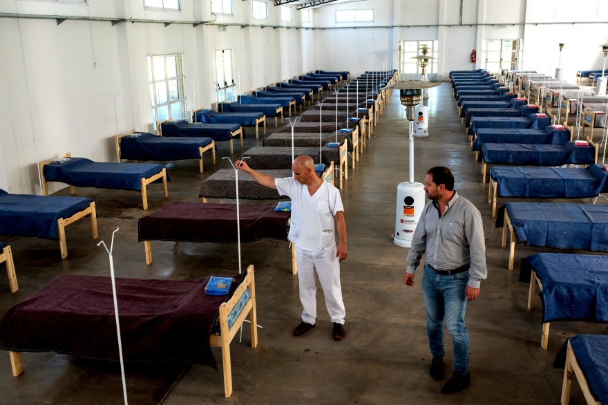 Lincoln instaló hospital de campaña con 90 camas: se usará si hay pico de casos