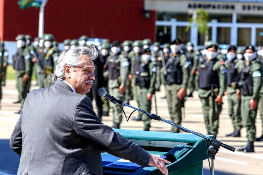 La Matanza: Alberto agradeció a las Fuerzas de Seguridad por su trabajo frente al Coronavirus