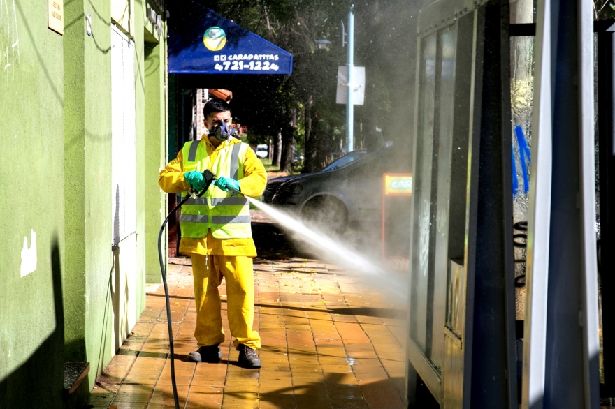 Coronavirus: Vicente López suma equipamiento para higienización del espacio público