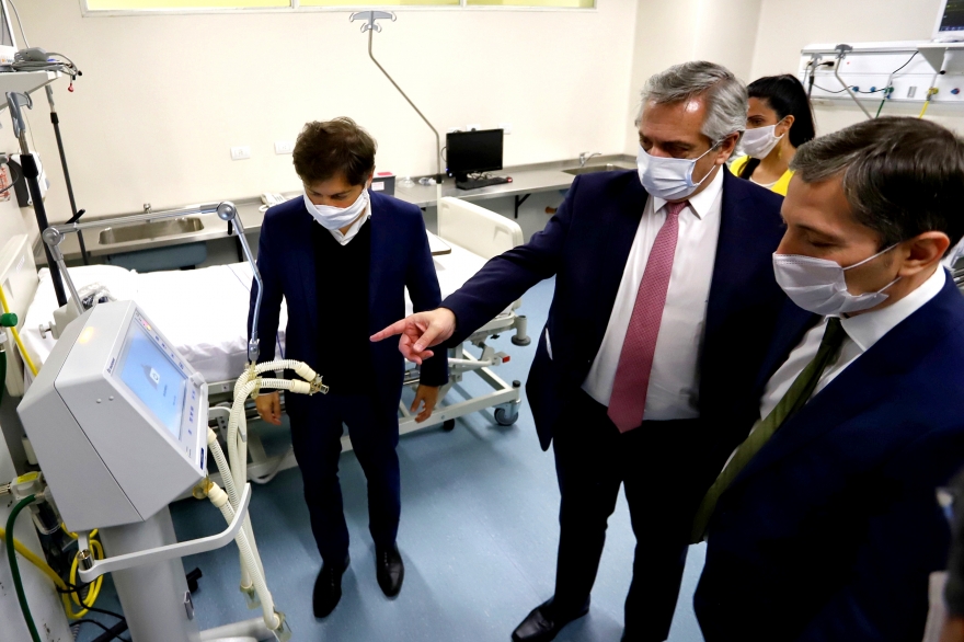 Alberto y Kicillof participaron en la inauguración del Hospital del Bicentenario de Esteban Echeverría