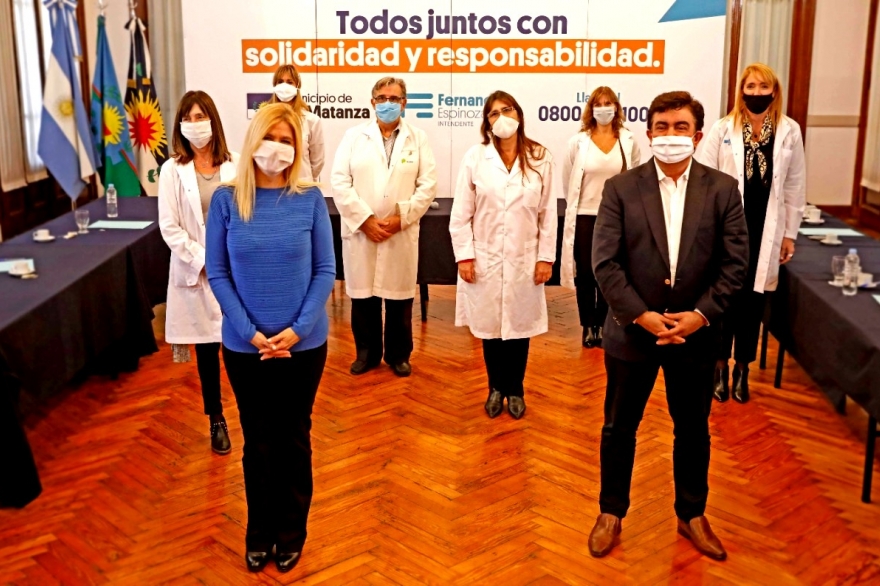 La Matanza: Magario, Espinoza y directores de hospitales articularon acciones frente al Coronavirus